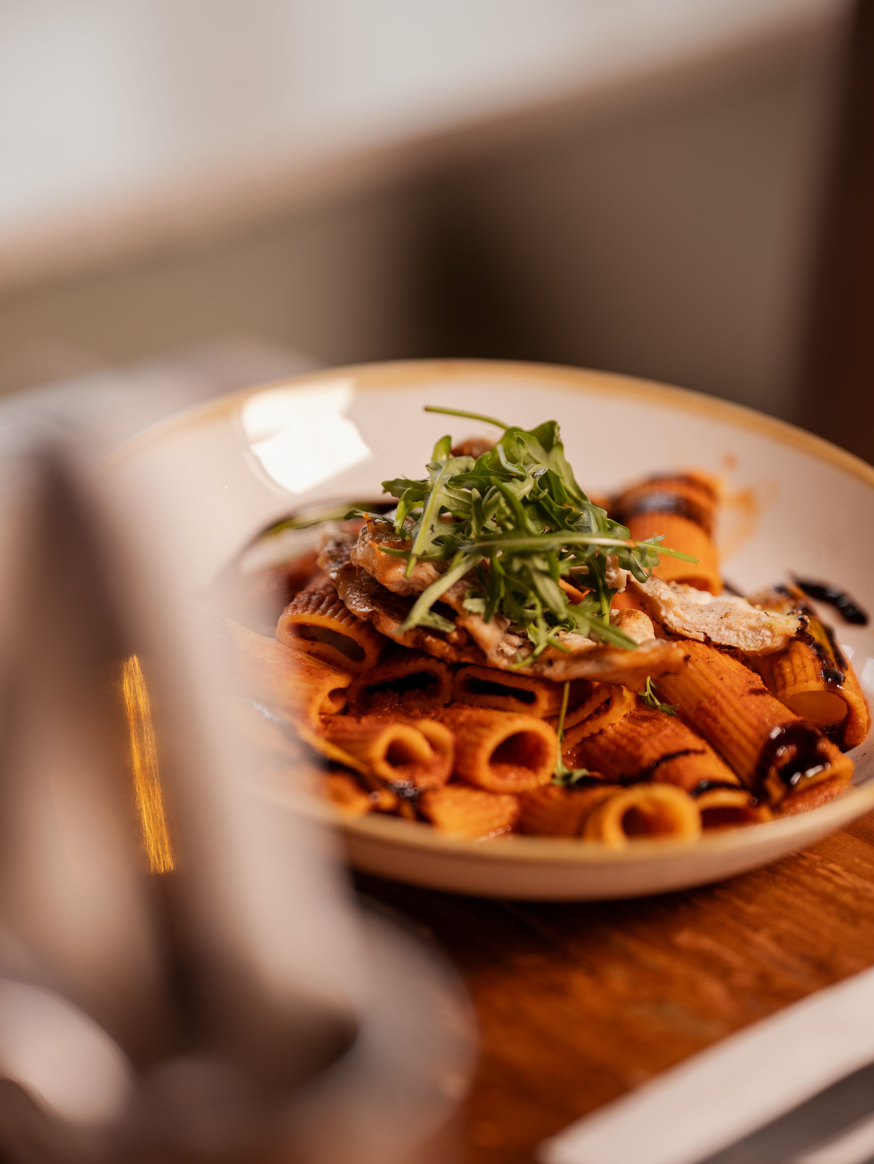 Pasta dish at the Buck Inn